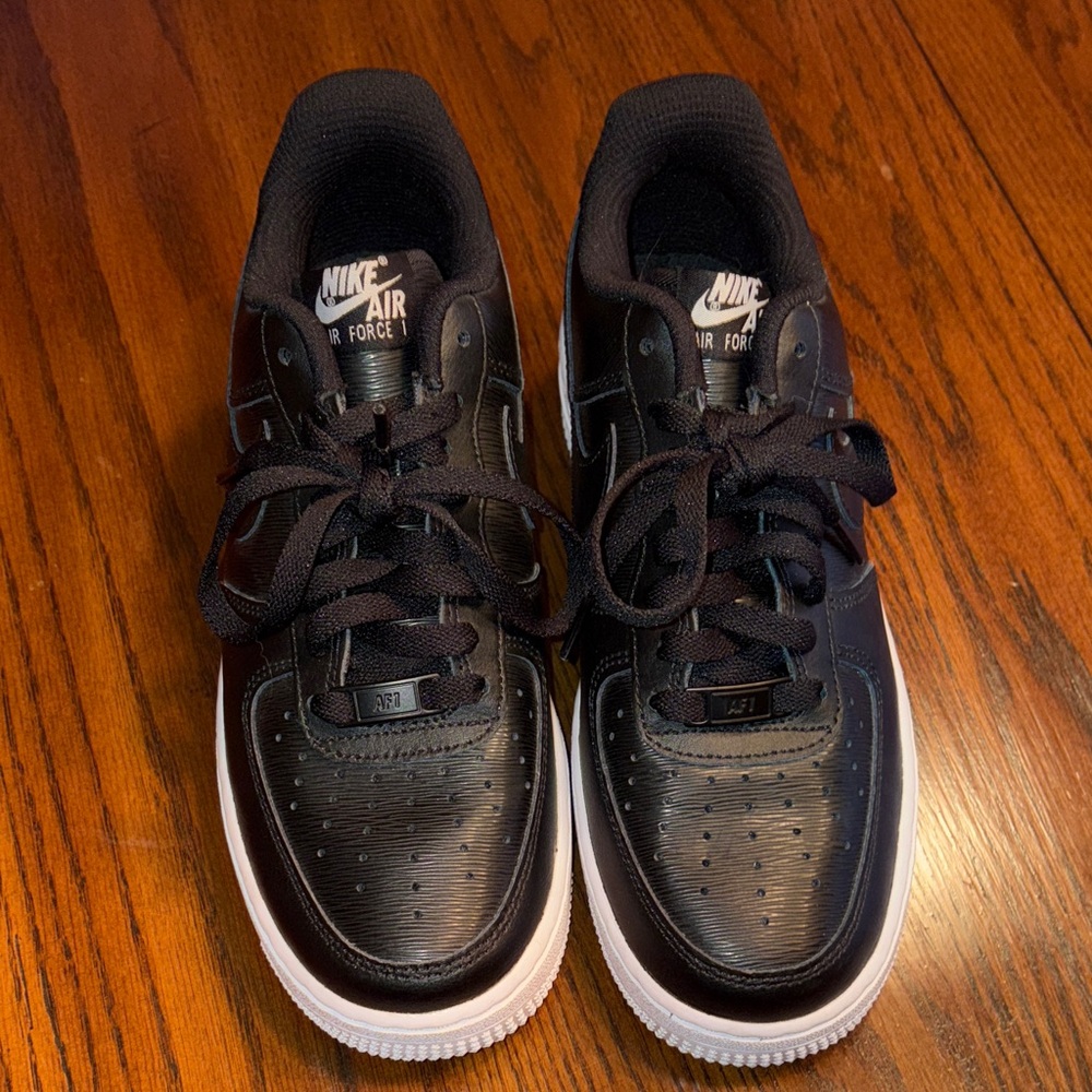 Nike Black and White Air Force 1 Sneakers